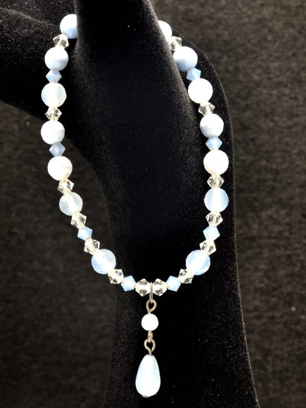 Bracciale in pietre dure e cristalli Swarovski