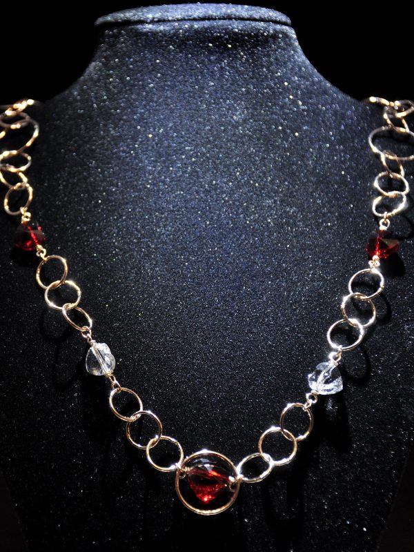 Collana girocollo con cristalli Swarovski