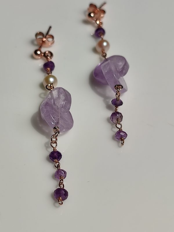 Dettaglio orecchini "Lilac"
