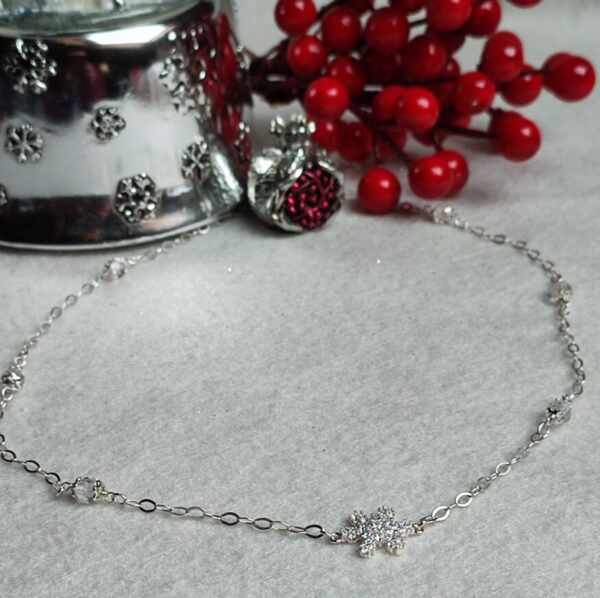 Collana in Ag925 con zirconi e cristalli Swarovski